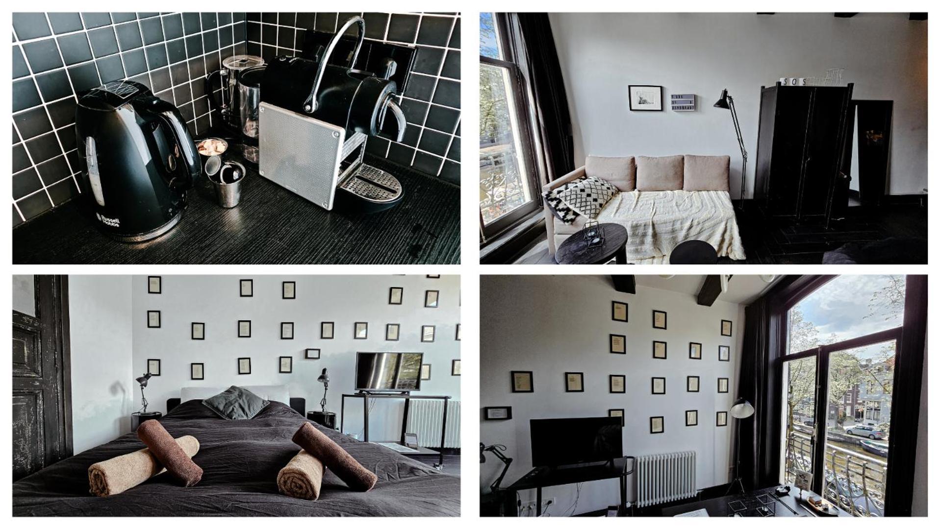 אמסטרדם The Black Beauty Private Studio With Canal View From 1799 מראה חיצוני תמונה